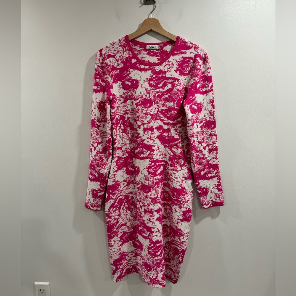 AMUR Cooper Cutout Jacquard Dress Size XL